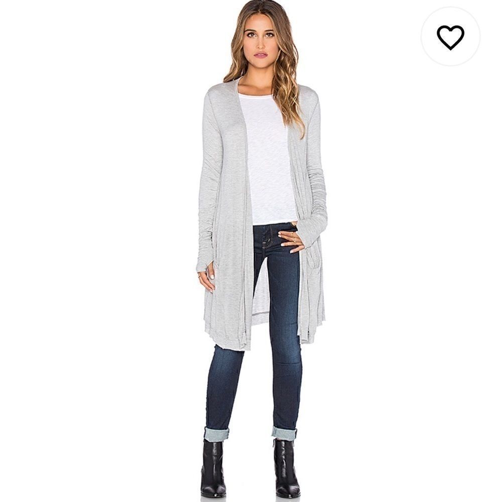 LAMade Mixed Up Cardigan Arc Grey NWT‎